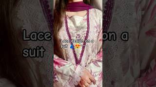 lace design on a suit 👗 #unfrezzmyaccount #dressess #fashion