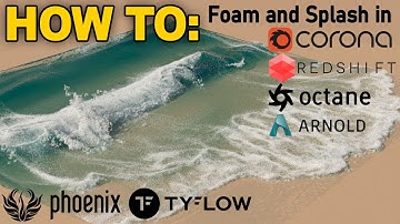 Render Phoenix FD Foam And Splash In Corona, Redshift, Octane, Arnold Etc | 3ds Max, TyFlow