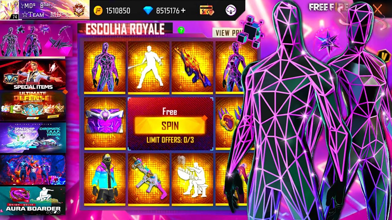 Buying 15000+ Diamonds, Max Evo Bundles, Max Evo Gun Skins & Old Rare Emote On V Badge Subscriber ID