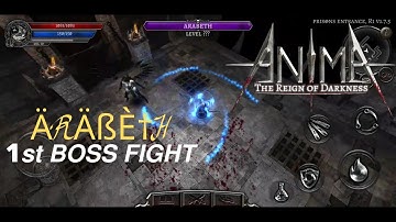 DIABLO like Android Game ANIMA RPG 1st Boss Fight