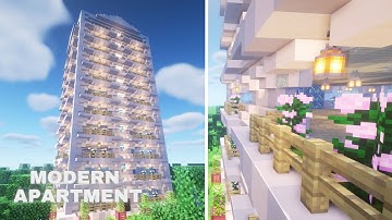 Minecraft: Easy Modern Apartment (Tutorial)