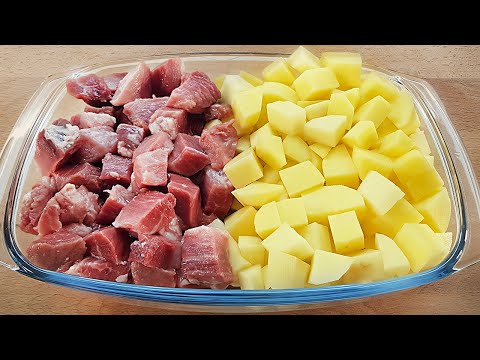 Ein schnelles Rezept fr Kartoffeln mit Fleisch, zum Abendessen, fr die ganze Familie 066