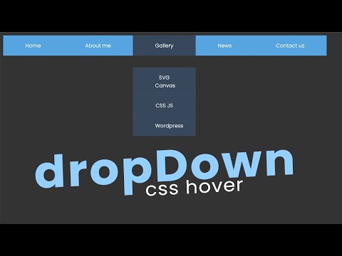 Easiest Dropdown Hover Menu with HTML CSS Only