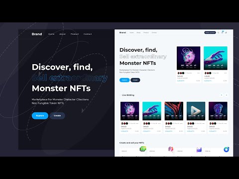 NFT marketplace Landing