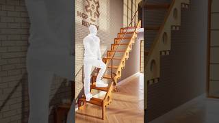 Famous Folding Staircase Design. Hidden Stairs That Save Serious Space. #furniture #furnituredesign Net Worth