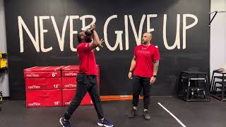 Kettlebell- Twist Pivot to Overhead Press