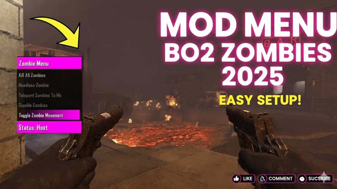 BO2 Zombies Mod Menu Tutorial for Console (PS5 & Xbox Series x Guide ...
