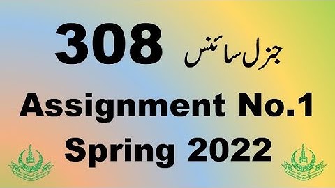 AIOU Code 308 Solved Assignment No.1 Spring 2022