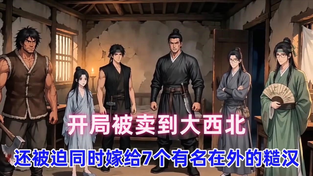 《雪夜娇养》开局被卖到大西北，还被迫同时嫁给7个有名在外的糙汉，我以为这是地狱模式，直到我发现，只要这几个男人对我动心！！#漫画解说 #漫画