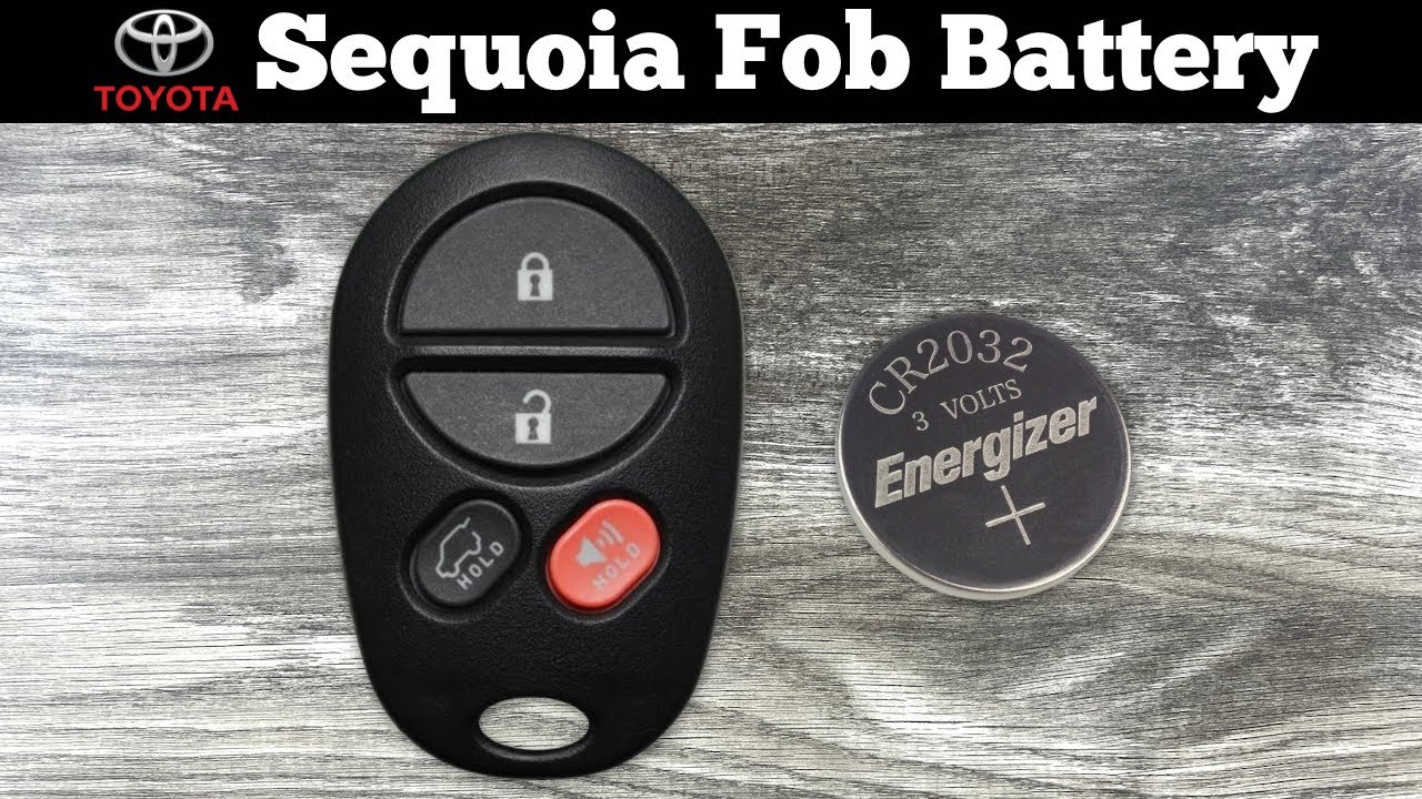 2008 - 2018 Toyota Sequoia Key Fob Battery Change - How To Replace ...