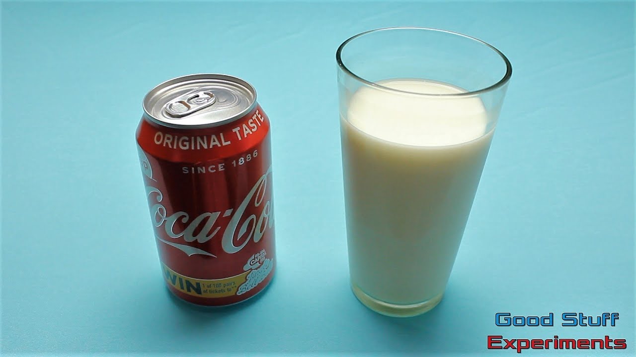 Coca Cola and Milk Experiment YouTube Coca Cola and Milk Experiment YouTube