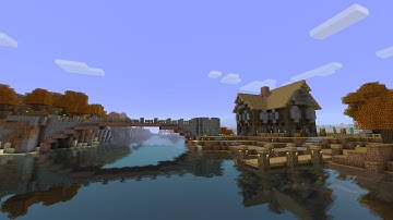 Building a Cozy Brick Bridge in Minecraft Beta 1.7.3