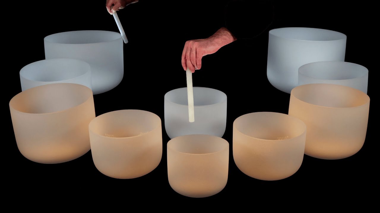 Crystal Bowls for Deep Sleep 🌀 Calming Sonic Currents 432 Hz - YouTube