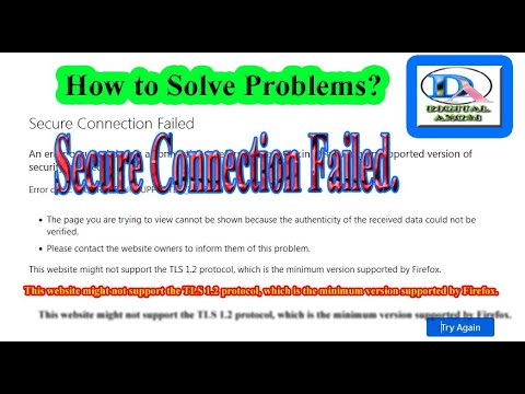 Edist How to Solve Problems? Secure Connection Failed.TLS 1.2 protocol ...
