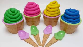 Play Doh Ice cream cupcakes playset playdough by Unboxingsurpriseegg