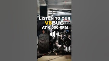 Listen to our V8 Bug at 6000 rpm #v8stealthbeetle #v8bug #shorts