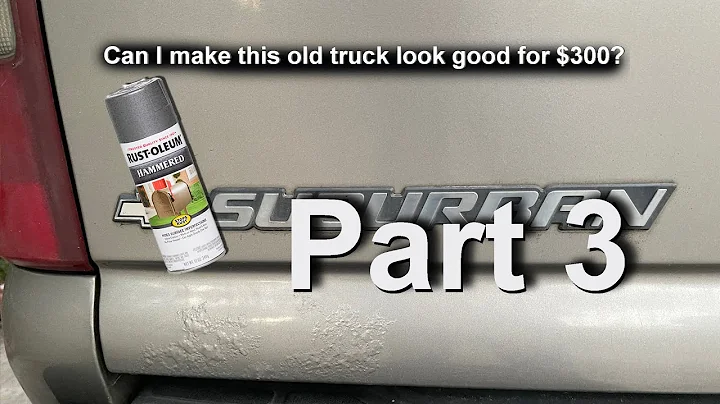 Painting a Truck with Rustoleum Hammered Spray Paint Pt. 3