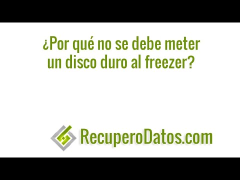 Por qué no se debe meter un disco duro al freezer? - YouTube