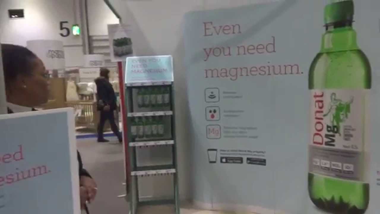 Donat MG Magnesium Mineral Water at The Baby Show 2015 YouTube
