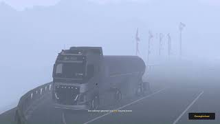 Rainy Weather + Slow Ride / ETS2 Foggy Aesthetic Driving