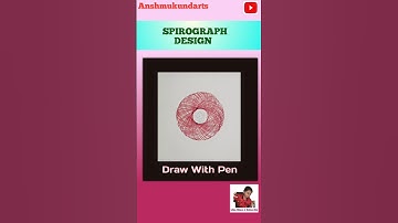 How To Use Spirograph Scale || Spirograph Design Draw Kare Pen Se #shorts #ytshorts #Anshmukundart