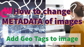 Python Coding  | How to change/Add Metadata to EXIF data of image | Add geog tages in image Metadata