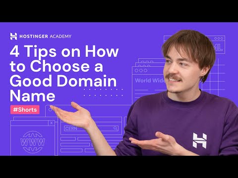4 Tips on How to Choose a Good Domain Name #shorts