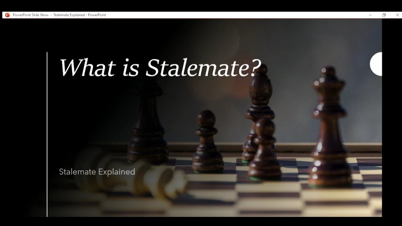 What is Stalemate? Stalemate Explained YouTube