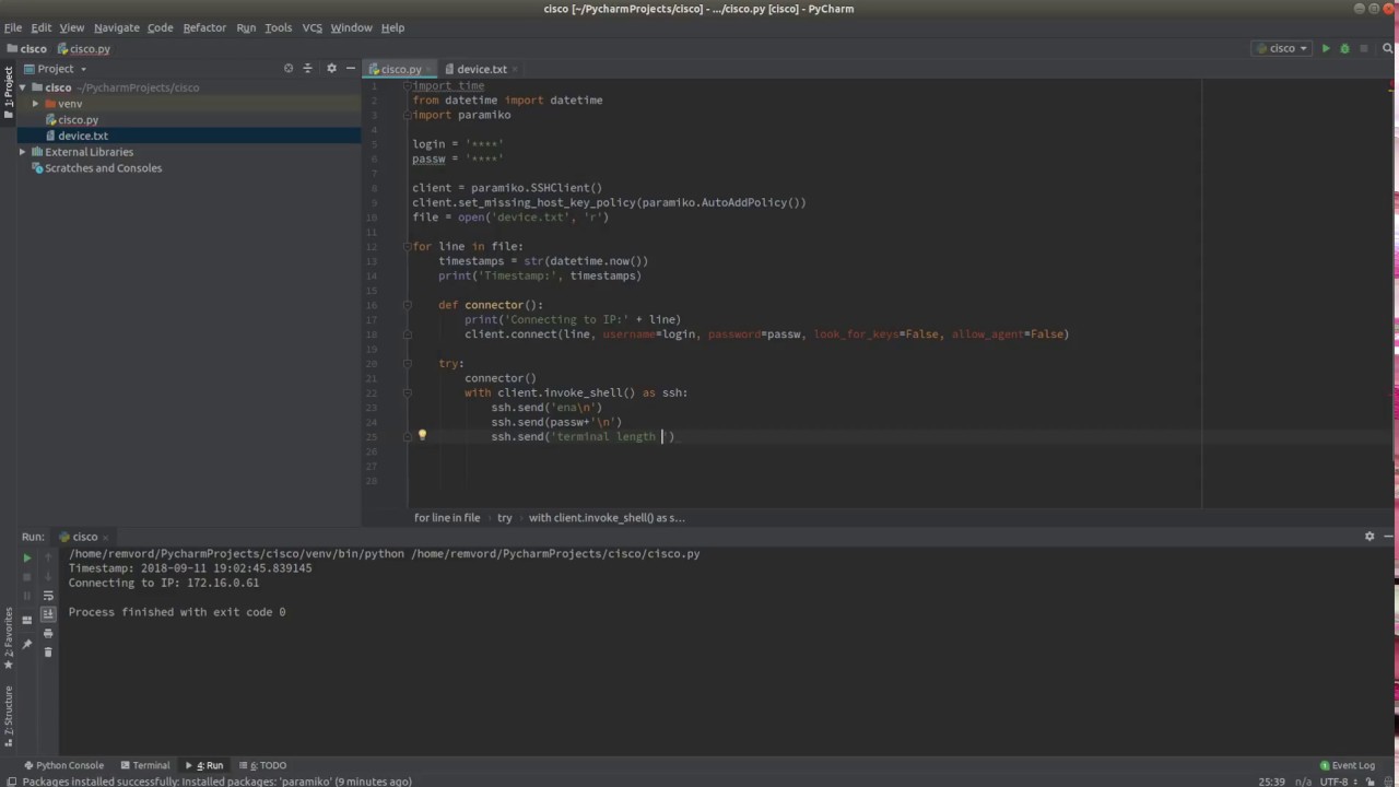 Python - Cisco - SSH - YouTube