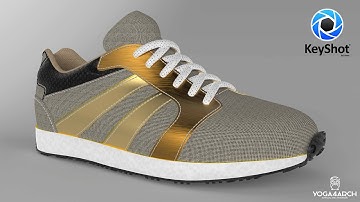 TUTORIAL RENDERING KEYSHOT SERIES#1 SHOE (normal speed)