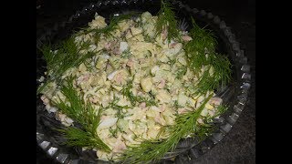 Вкусный и бюджетный салат с Мивиной Салат с вермишелью быстрого приготовления Вкусный и бюджетный салат с Мивиной Салат с вермишелью быстрого приготовления