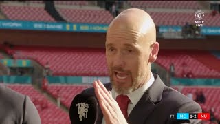 Erik Ten Hag Interview | Manchester United 2-1 Manchester City