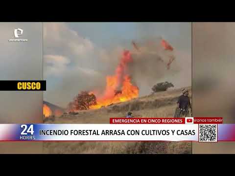 Wildfires ravage crops and homes across five regions