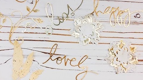 Foiling {Without a Minc Machine or at home Laser Printer)