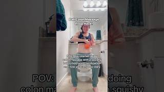 Colon Massage w/ a Ball! POOP HACK! #health #education #mom #family #kids #dad #pt #fyp