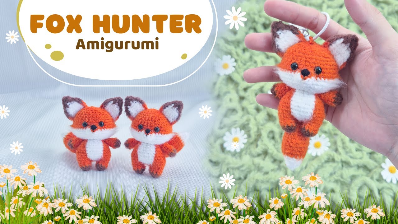 How to Crochet Amigurumi Fox Keychain - Cute Amigurumi Pattern | NHÀ LEN