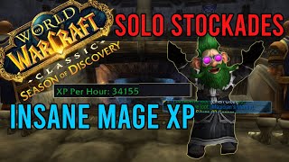 Mage Solo Stockades | WoW Season of Discovery | Insane Gold and XP | KallTorak Chaos Bolt NA