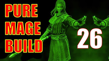 Skyrim Pure Mage Walkthrough NO WEAPONS NO ARMOR Part 26 - Destruction Skill Book Run