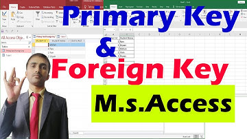 Primary Key and Foreign key in Microsoft Access for Beginners in hindi and english