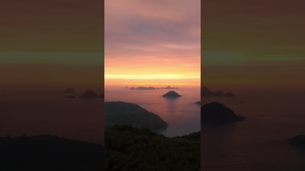 Orange Sky Over Mountains & Sea | Relaxing Nature Music & Scenic Sunset