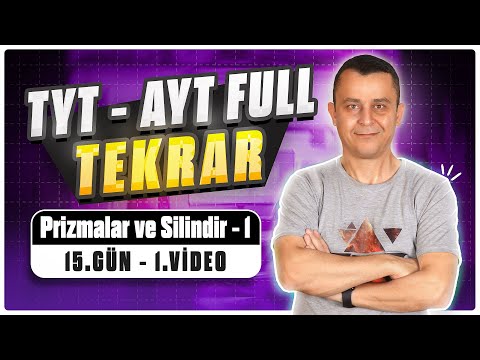 Prizmalar ve Silindir - 1 | 🔥TYT - AYT Geometri Full Tekrar | 15.Gün - 1.Video | 2024 #kenankara