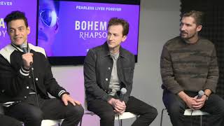 Bohemian Rhapsody cast interview with Boston 100.7 WZLX (clip 1 of 4)