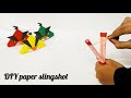 Paper slingshot | DIY easy paper slingshot | how to make slingshot at home
