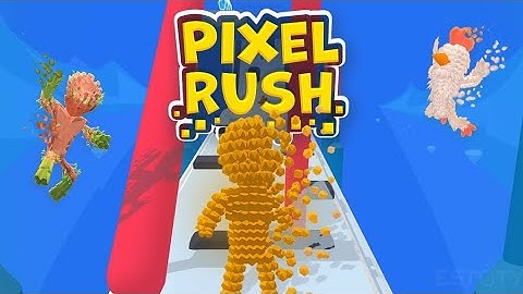 Pixel Rush -  Obstacle Course Game - Gameplay Walkthrough Part  Levels BONUS LEVEL (Android, iOS)