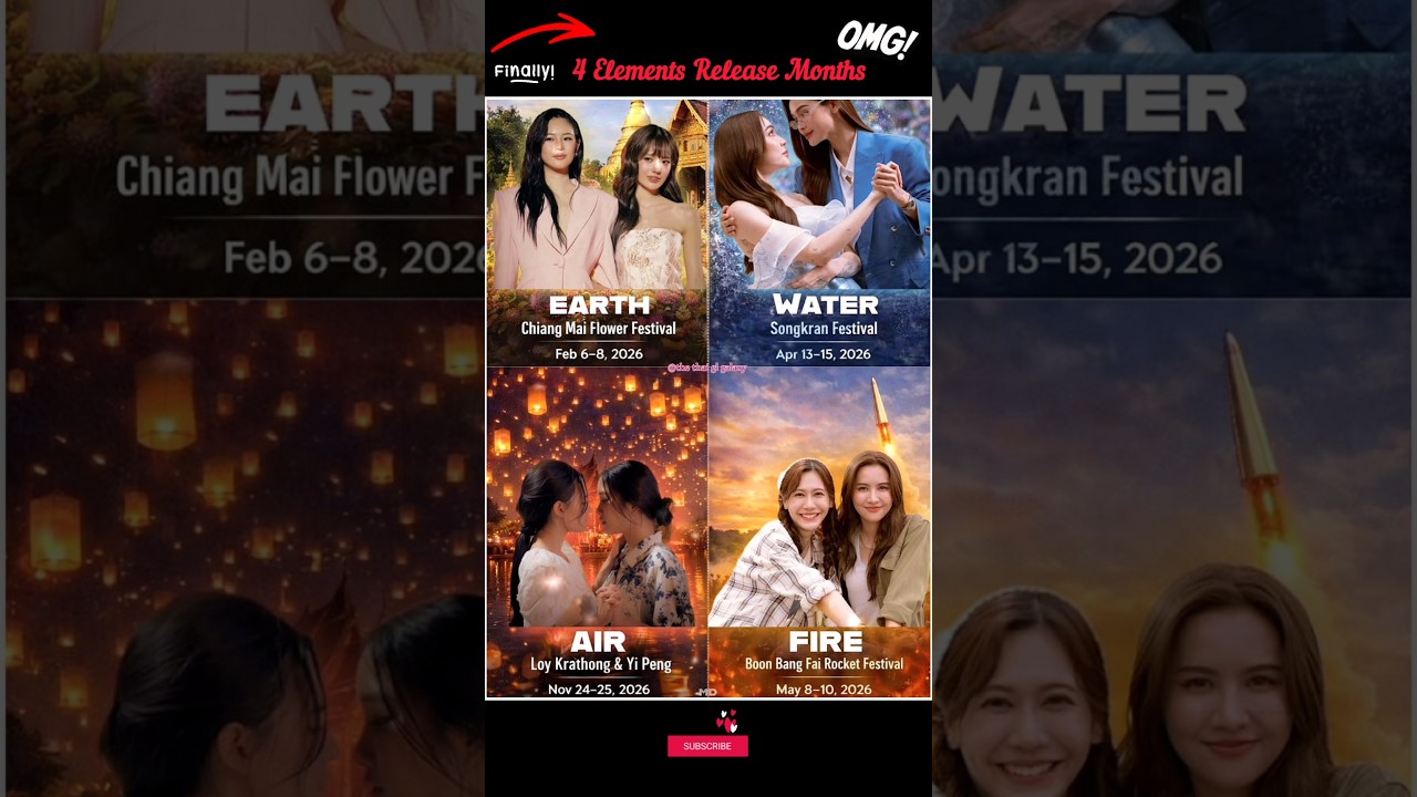 4 Elements 🌍🌊🌬🔥 New Thai Gl Series...Release Months 😍 