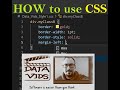 How to Use CSS