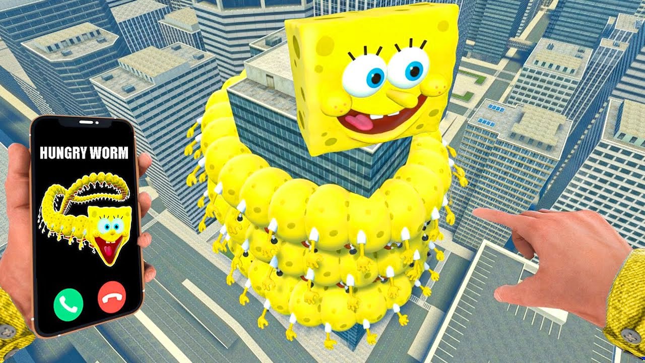 Something Terrifying Happens When Hungry Worm Spongebob Calls You in Garry’s Mod