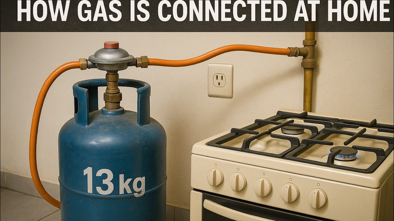 How to connect your cooking gas at home.