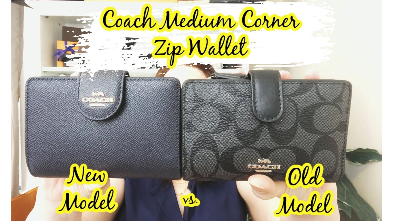 COACH Medium Corner Zip Wallet Signature Canvas コーチ ミディアム