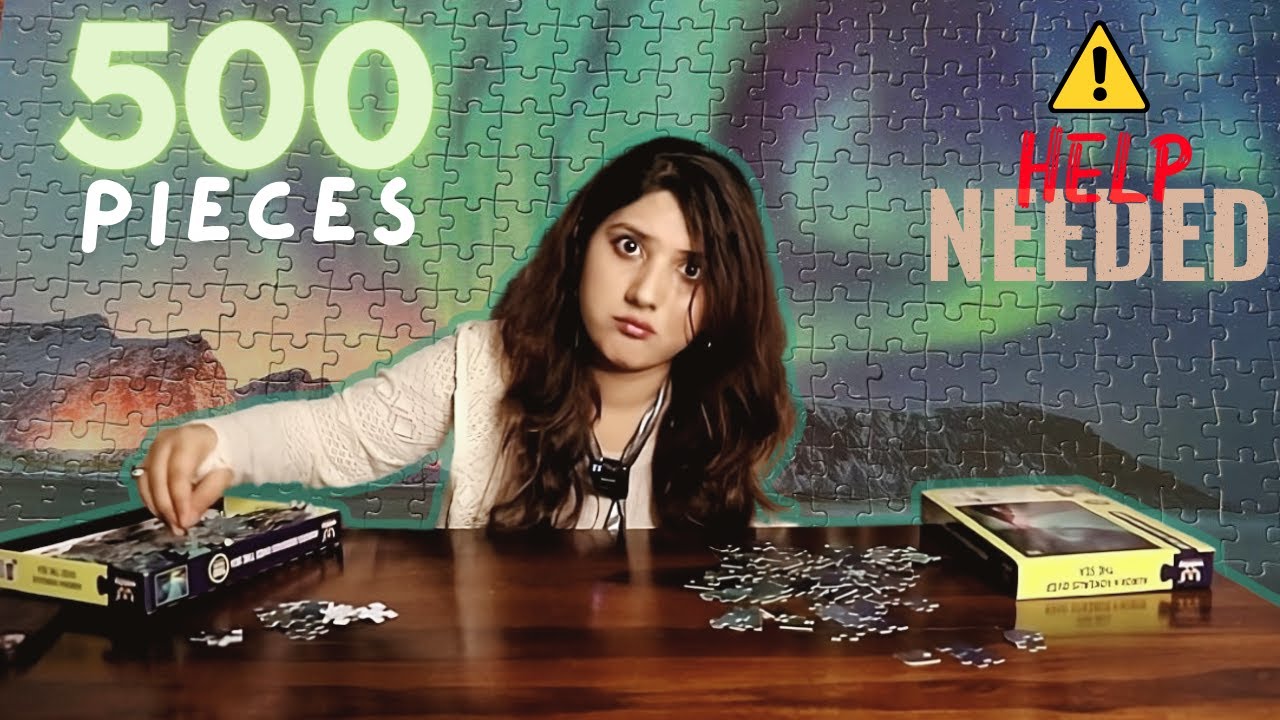 solving a 500 piece jigsaw puzzle is not easy (aurora borealis jigsaw ...
